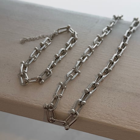 2605BR0128 / Utype chain Bracelet#02（Silver）