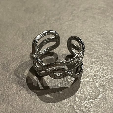 2505RG0619 / Craft wave line ring（Silver）
