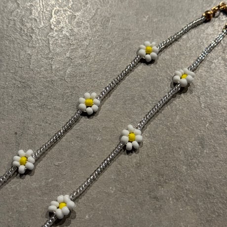 2503NC0325／ Flower bees necklace（clear）