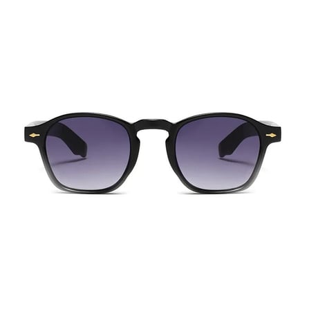 【 Select 】Vintage Retro Square Decoration Design Sunglasses (Black/Orchid)
