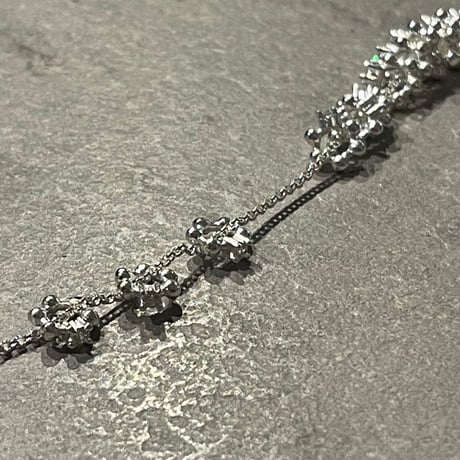 2504NC0335 /  Ring stone necklace（Silver)