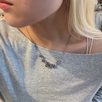 2510NC0368 / Rose motif chain Necklace（Silver）