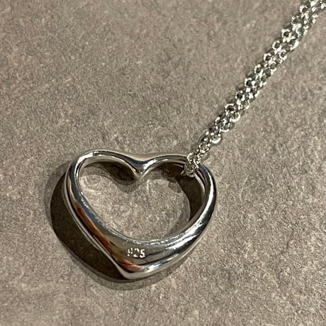 2502NC0285 / Twist heart motif Necklace（Silver）