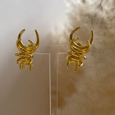 2311PR0614 / Irregular curve Pierce（Gold）