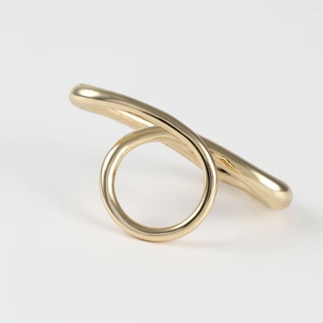 【Nothing And Others/ナッシングアンドアザーズ】Nuance line triangle Ring（Gold） / C42210044