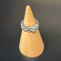 2604RG0767 / Stone lace design ring（Silver）