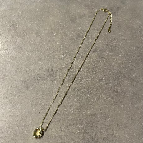 2406NC0251 / Craft plate necklace（Gold）