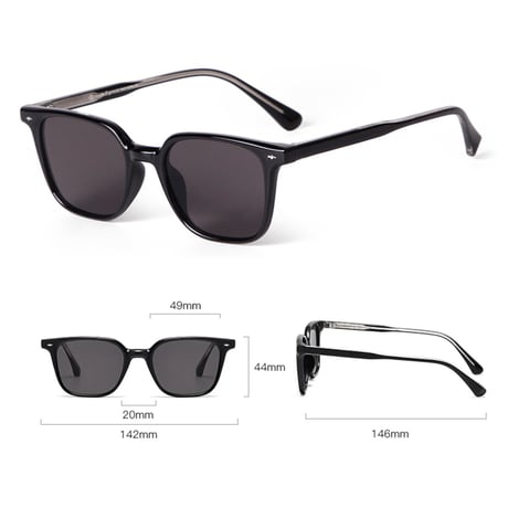 【 Legit Eyewear 】Sunglasses Uda (Black/Grey)