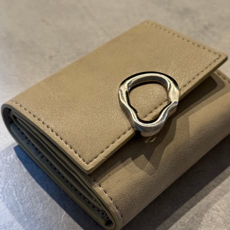 2509GS040(S)/ Point Tri-fold Wallet（Beige)