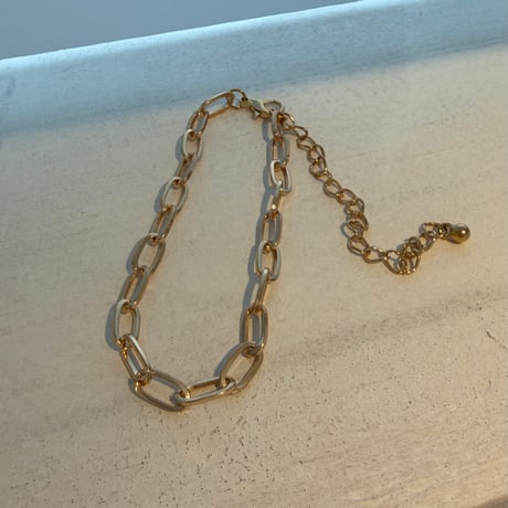 2604BR0125 / Simple oval chain Bracelet（Gold）