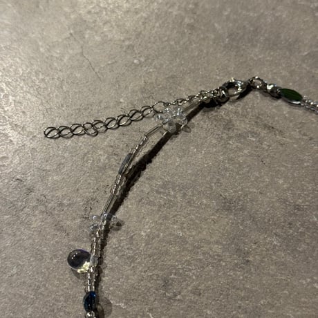 2503NC0323／ mulch crystal necklace（clear）