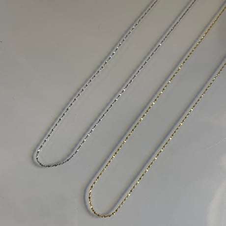 2405NC0249 / Twist chain necklace / Silver925（Silver）