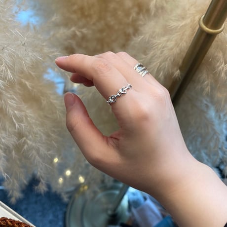 2506RG0645 /Pretzel motif ring（Silver）