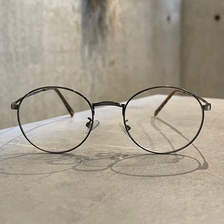 SE26SG_CA014（S） / Metal Round Frame Sunglasses (Silver/Clear)