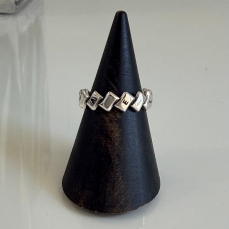 2604RG0778 / Square text ring（Silver）
