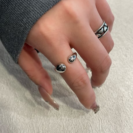 2402RG0393 / Dropfork ring（Silver）
