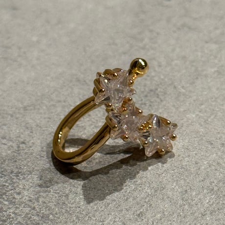 2512EC031 /  Star Stone Earcuff（Gold）
