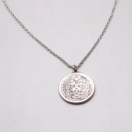 Vintage Coin Long Necklaces（Silver）/ 2109-NC089