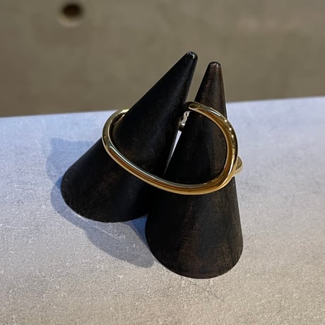 2504RG0617 / 2Way double finger ring（Gold）