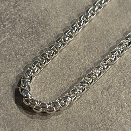 2510BR0093 / Block Connect Chain Bracelet（Silver）