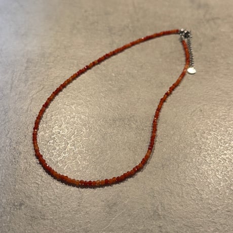2503NC0327／ natural stone  necklace（carnelian)