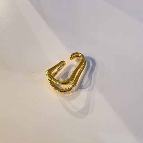 Double line Earcuff （Gold） / EC090