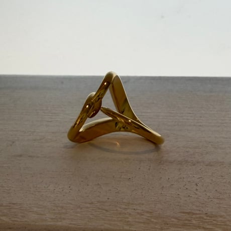 2605RG0787 / Twist heart ring（Gold）