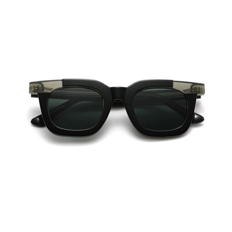 【 Legit Eyewear 】Sunglasses Konoe (Black Clear Grey/Green)