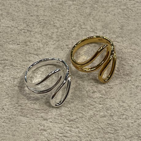 2404RG0454 / Twist open line ring（Gold）