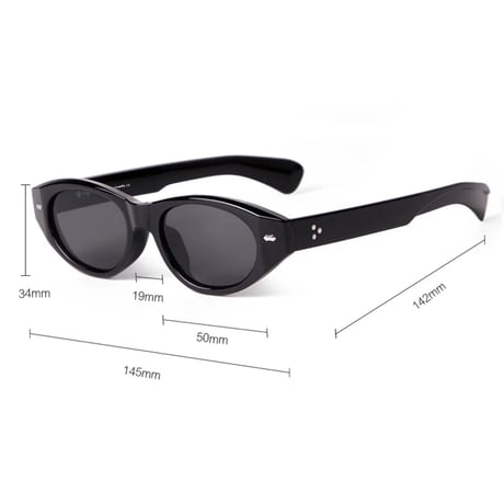 【 Legit Eyewear 】Sunglasses Sanjō (Black/Blue)
