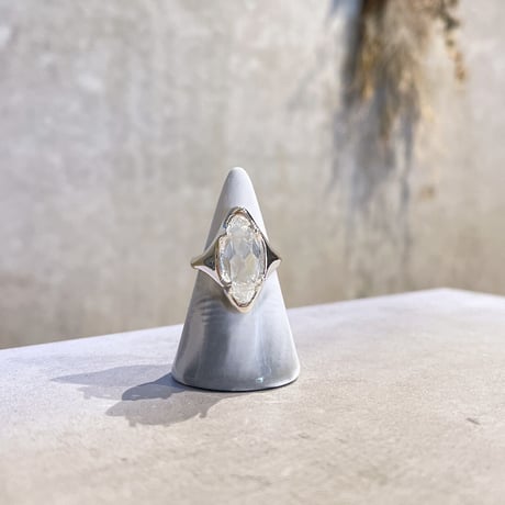 clear stone ring（Silver） / 2211-RG0265