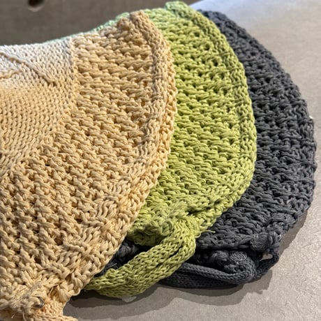 2503HW0079(S) / Wired Knit Bucket Bonnet（Beige）