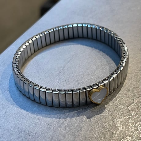 2503BR0071 / Flat Heart point Bracelet（Silver）