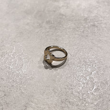 Metal flower motif ring（Gold） / 2211-RG0264
