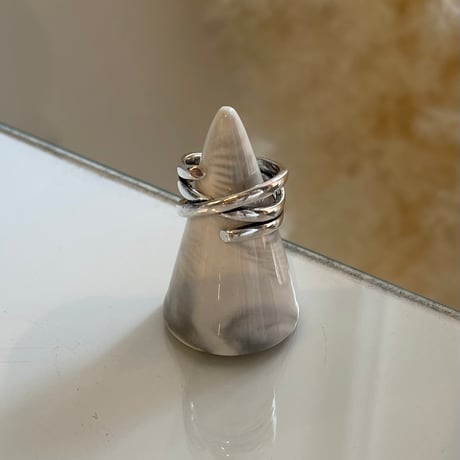 2401RG0374 / Cross layer design ring（Silver）