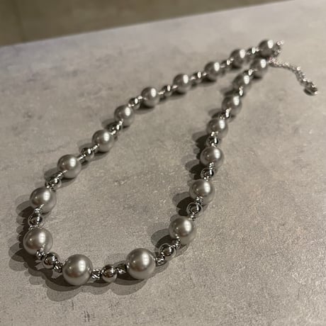 2511NC0373 / Mix ball chain necklace（Silver）