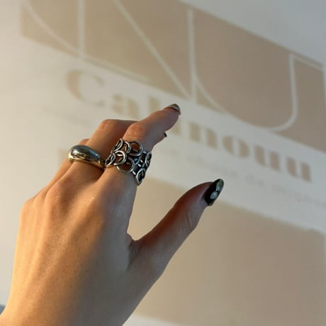 2110RG136 / Circle Irregular Ring（Silver）