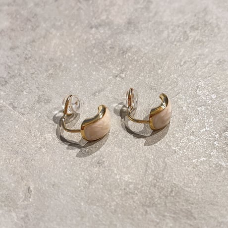 Shell round Earring（Gold）/ 2210_ER0121