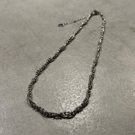 2511NC0371 / Ball Twist Necklace（Silver）