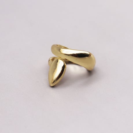 Drop Deformation Cartilage Earcuff （Gold/Right） / EC069A