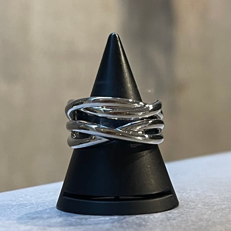 2510RG0684 /Line  Cross Ring（Silver）