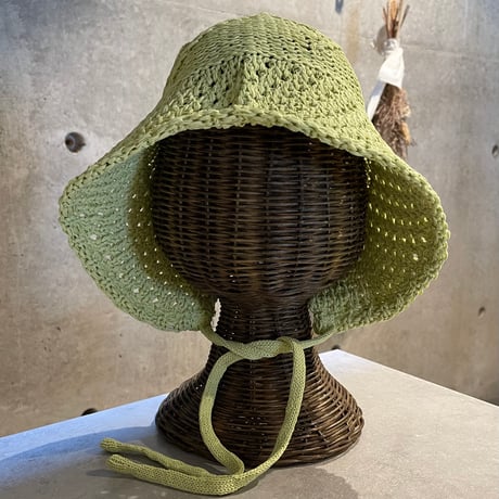 2503HW0079(S) / Wired Knit Bucket Bonnet（Green）