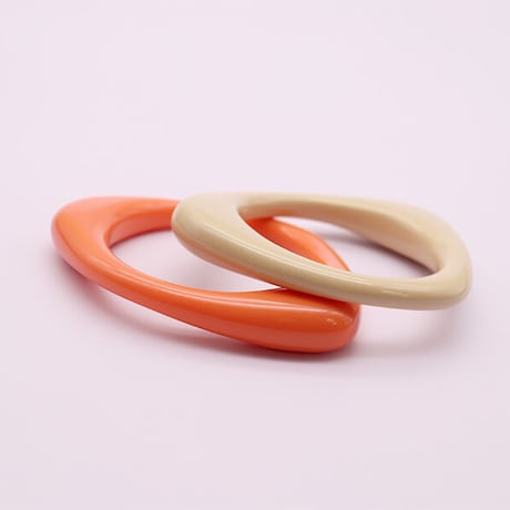 Acrylic henkei Bangle（ORANGE）/ 2106-BR067