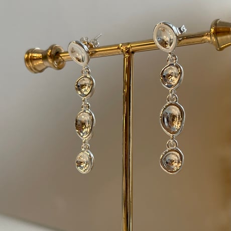 2401PR0641 / Deformation beans connect Pierce（Silver）