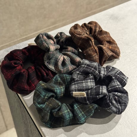 2511HA0076（S）/ Check Hair rubber（Black)