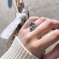 2602RG0742 / Opening asymmetry craft ring （Silver）