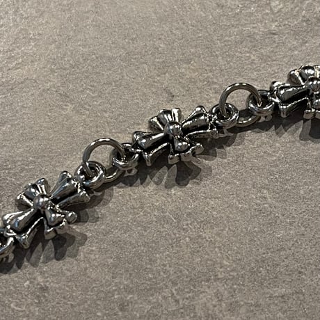 IM25AC_BRL013 / Cross design chain bracelet（Silver）