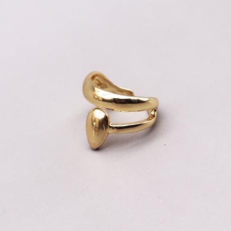 Drop Deformation Cartilage Earcuff （Gold/Left） / EC069B