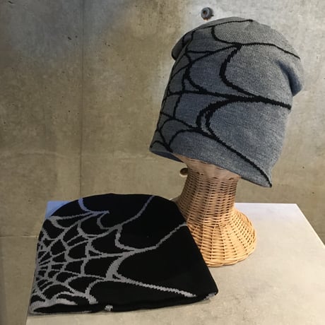 2609HW077(S)  / Spiderweb Knit beanie Cap（Red）