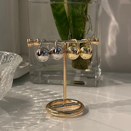 2311PR0606 / Metal ball hoop Pierce（Gold）